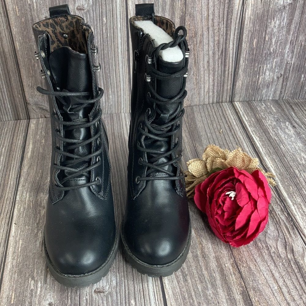 Sun + Stone Black Sloanie Hiker Booties - Picture 2 of 6